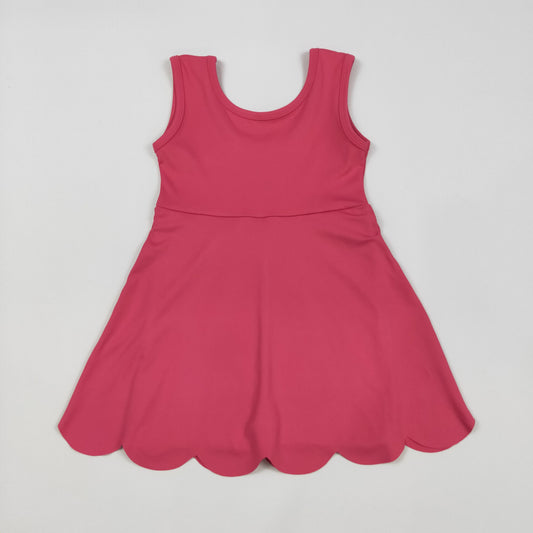RTS NO MOQ GSD2352 Pure rose red yoga sleeveless dress