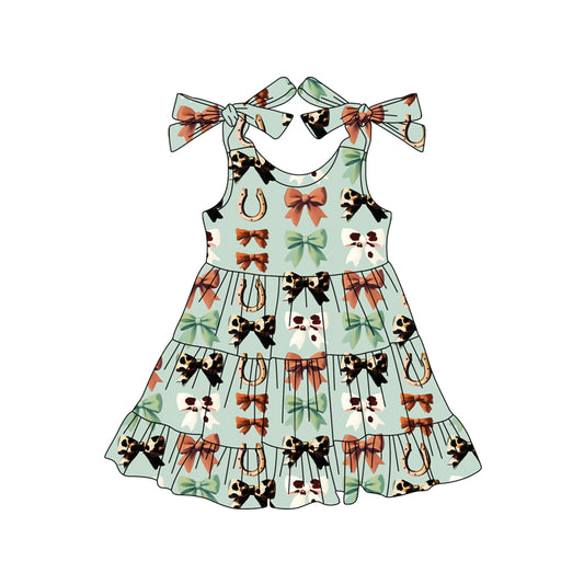 no moq GSD2589 PRE-ORDER baby girl clothes bow suspender dress-2025.5.23
