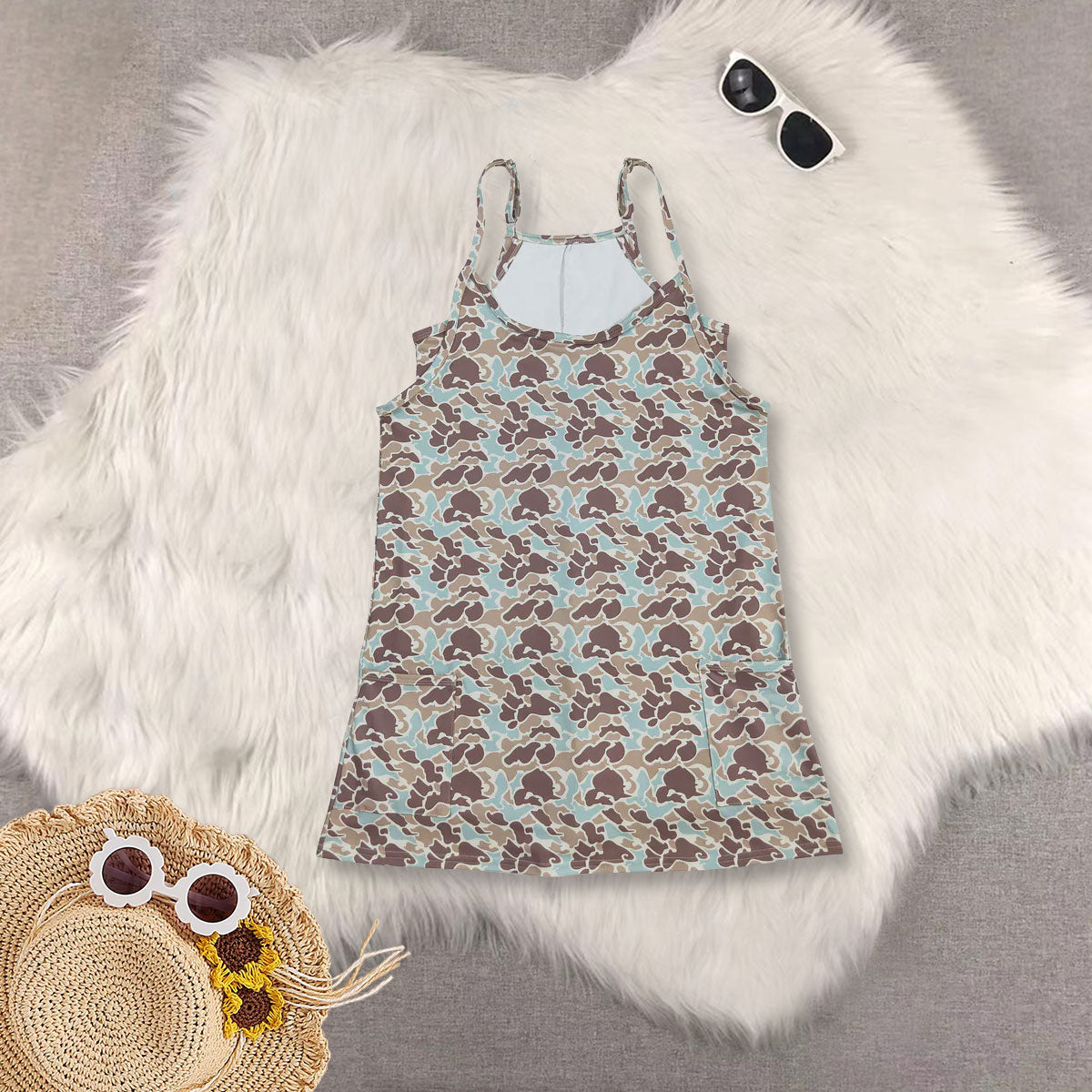 RTS NO MOQ Sibling Adult clothes camouflage yoga dresses