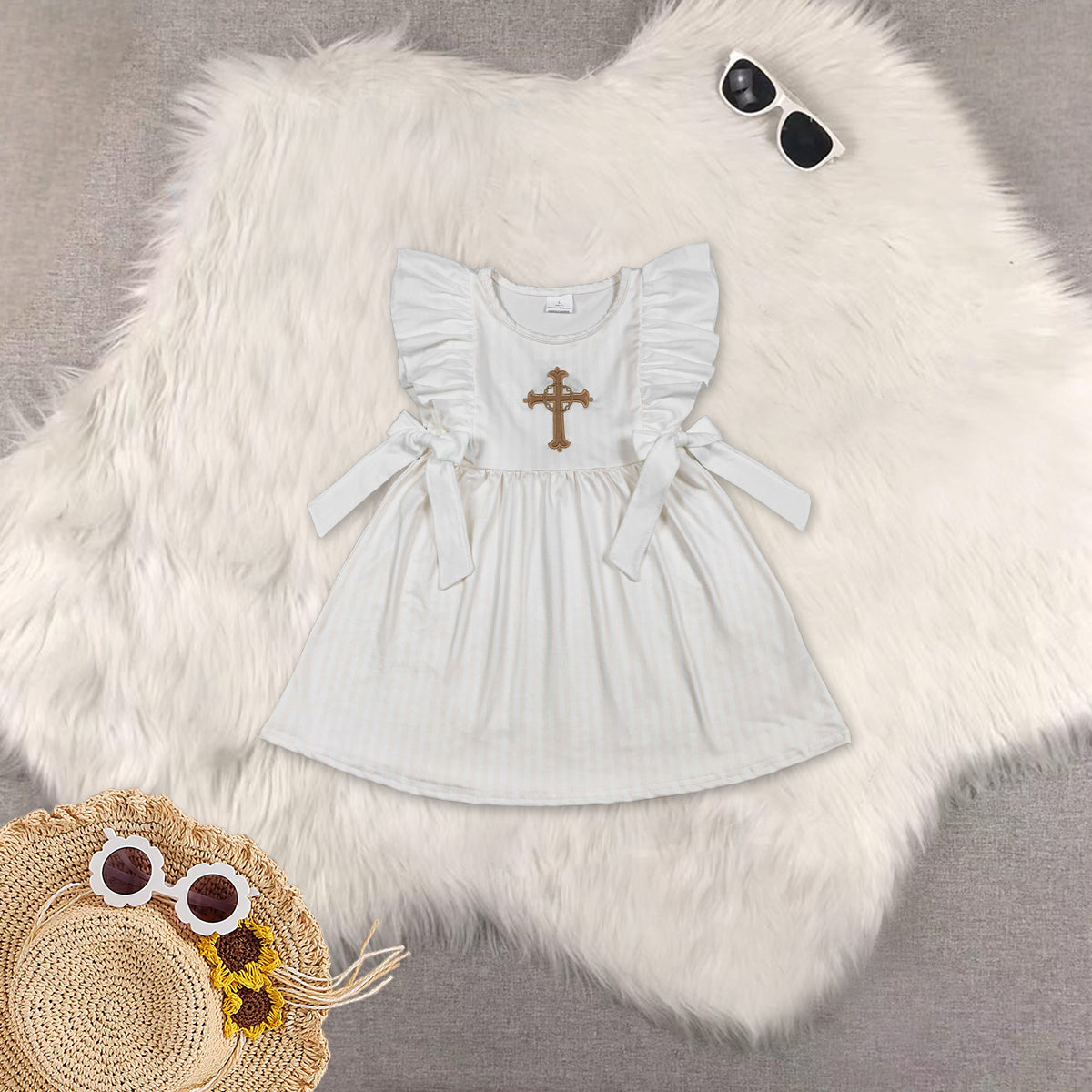 RTS Sibling baby girl boy clothes embroidery easter Short Sleeve Shorts sets and dresses