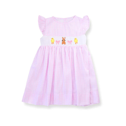(Pre Order) No moq GSD2906 PRE-ORDER baby girl clothes bow flying sleeve dress-2025.10.10