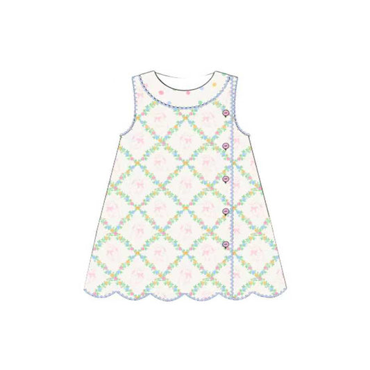 (Pre Order) No moq GSD2928 PRE-ORDER baby girl clothes sleeveless dress-2025.10.17