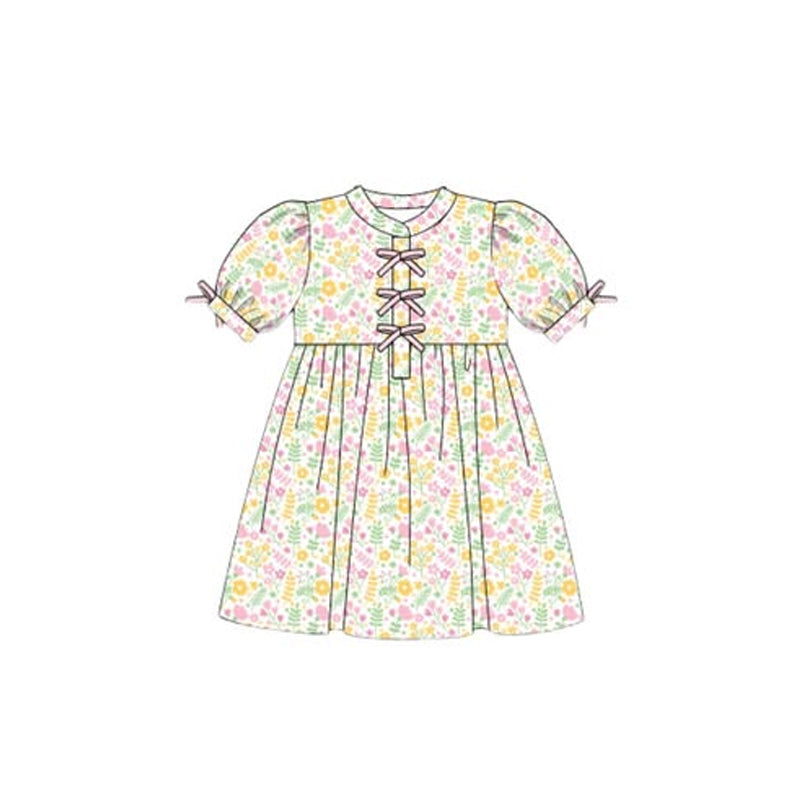 (Pre Order) No moq GSD2943 PRE-ORDER baby girl clothes short sleeve dress-2025.10.21