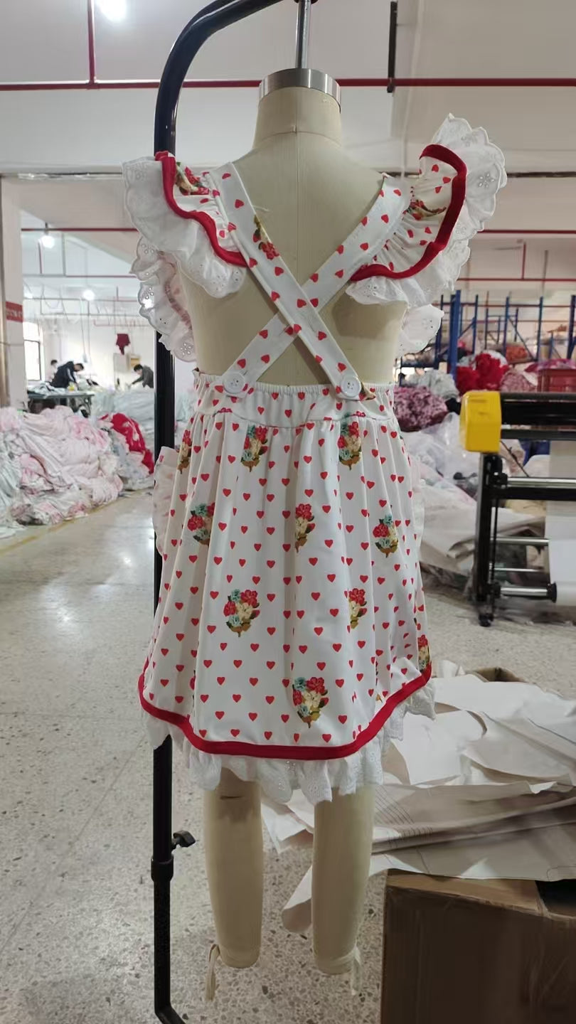 (Pre Order) No moq GSD2963 PRE-ORDER baby girl clothes flying sleeve dress-2025.11.20