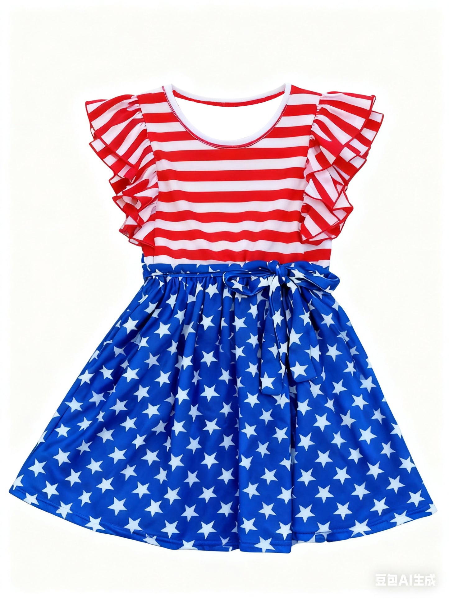 (Pre Order) No moq GSD3130 PRE-ORDER baby girl clothes flying sleeve dress-2025.11.14