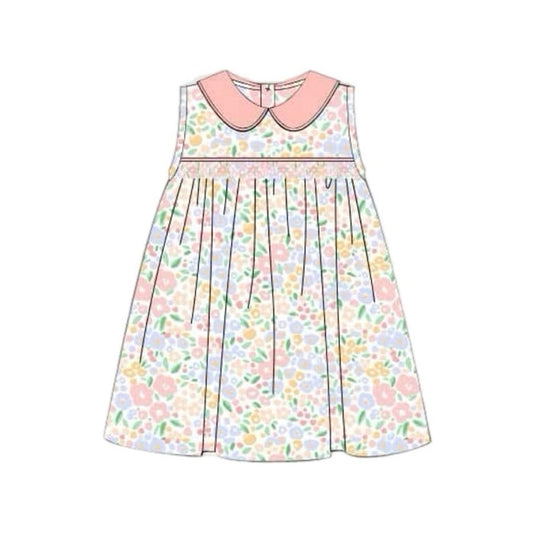 (Pre Order) No moq GSD3226 PRE-ORDER baby girl clothes sleeveless dress-2025.11.21