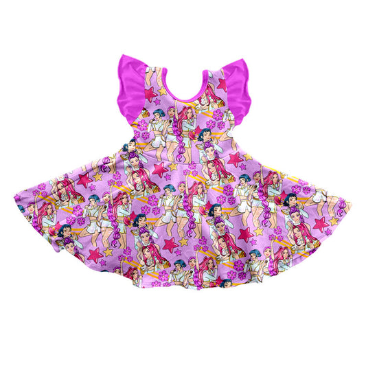 (Pre Order) No moq GSD3273 Pre-order baby girl clothes flying sleeve dress-2025.11.25