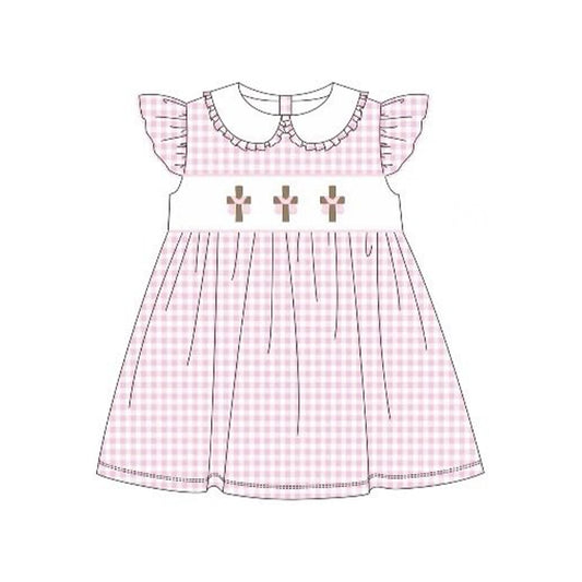 (Pre Order) No moq Pre-order baby girl clothes easter flying sleeve dress-25.12.5