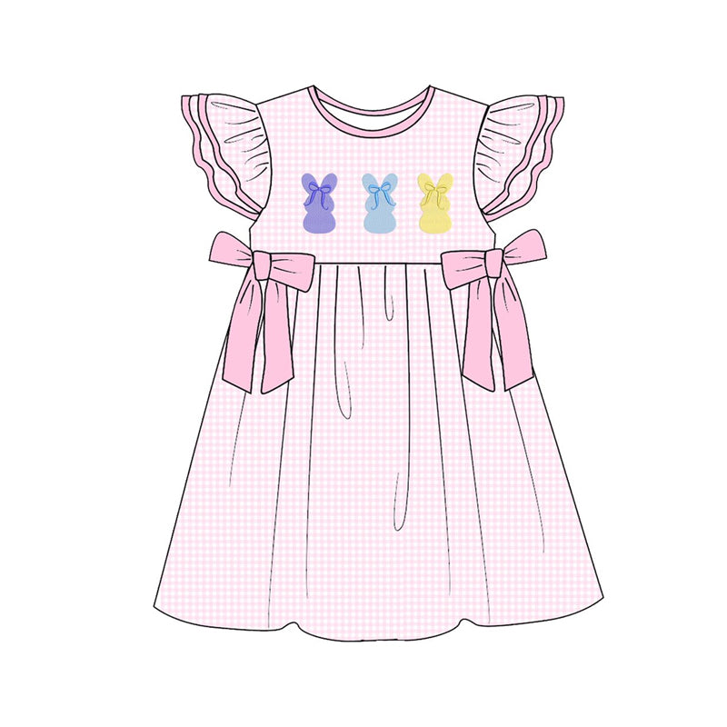 (Pre Order) No moq Pre-order baby girl clothes bunny flying sleeve dress-25.12.6