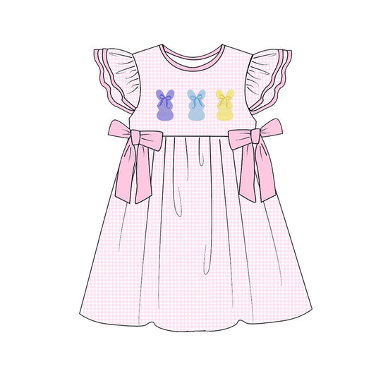 (Pre Order) No moq Pre-order baby girl clothes bunny flying sleeve dress-25.12.6