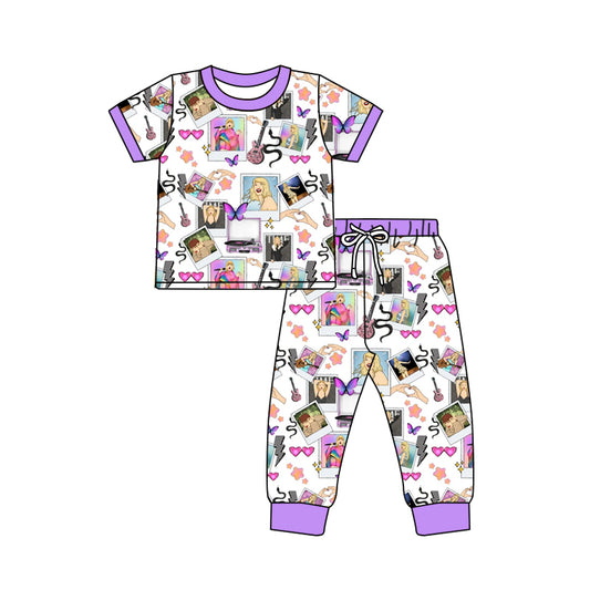 GSPO1492 pre-order baby girl clothes 1989 singer girl fall spring pajamas outfit 12-18M to 14-16T