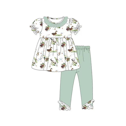 GSPO1553 pre-order baby girl clothes mallard girl spring outfit