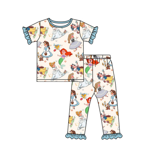 GSPO1556 RTS  baby girl clothes princess girl pajamas outfit