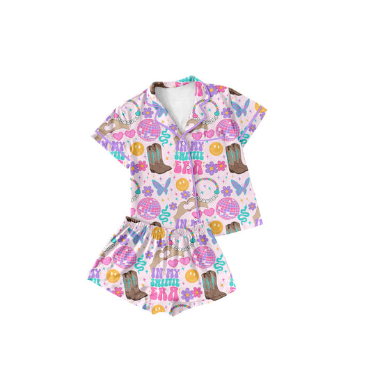 no moq GSSO1735 PRE-ORDER baby girl clothes IN MY short sleeve shorts set-2024.12.7