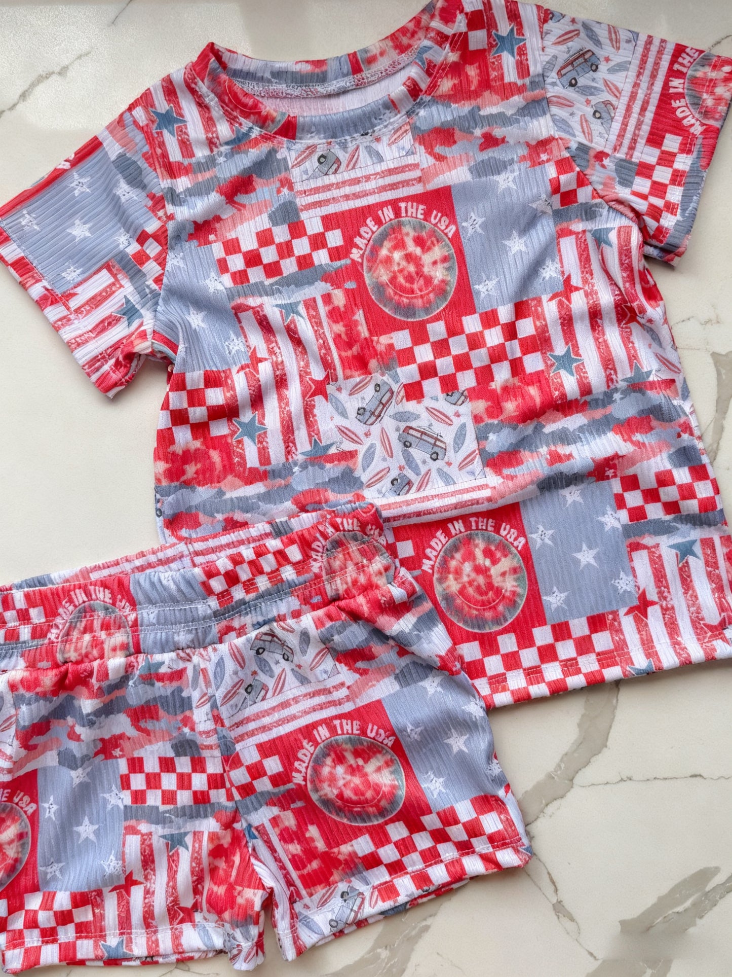 (Pre Order) No moq GSSO2894 Pre-order baby girl clothes short sleeve shorts sets-2025.11.15