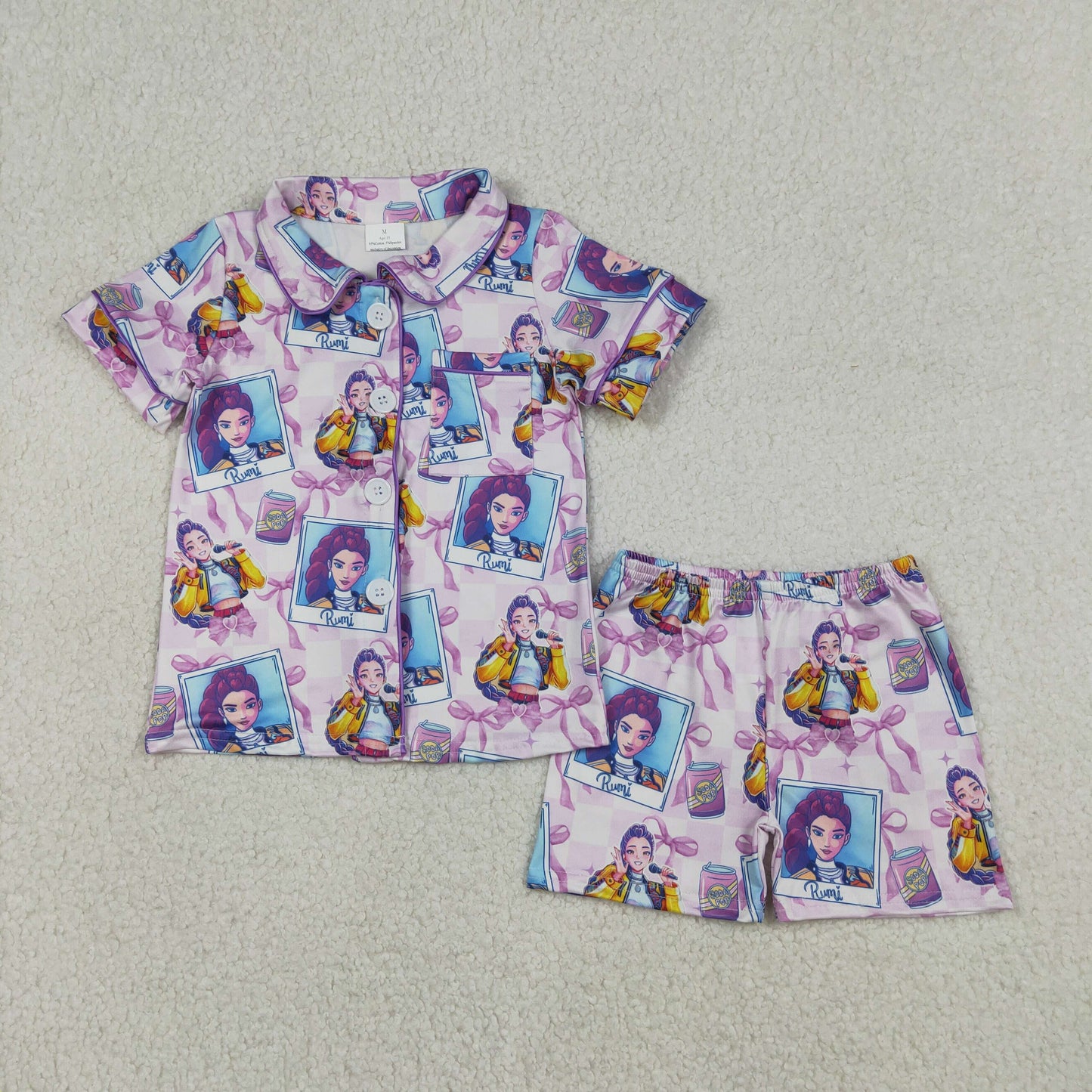 12/18m-14/16t RTS NO MOQ sibling baby girls clothes cartoon short sleeve Clothes Sets and dress