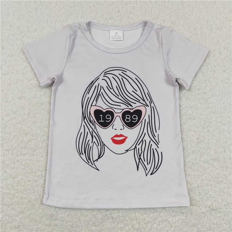 RTS NO MOQ Baby Boys And Girls taylor swift Short Sleeve Top