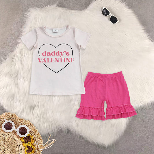 RTS NO MOQ GT0452+SS0178 HOT SELL baby girl clothes short sleeve shorts sets