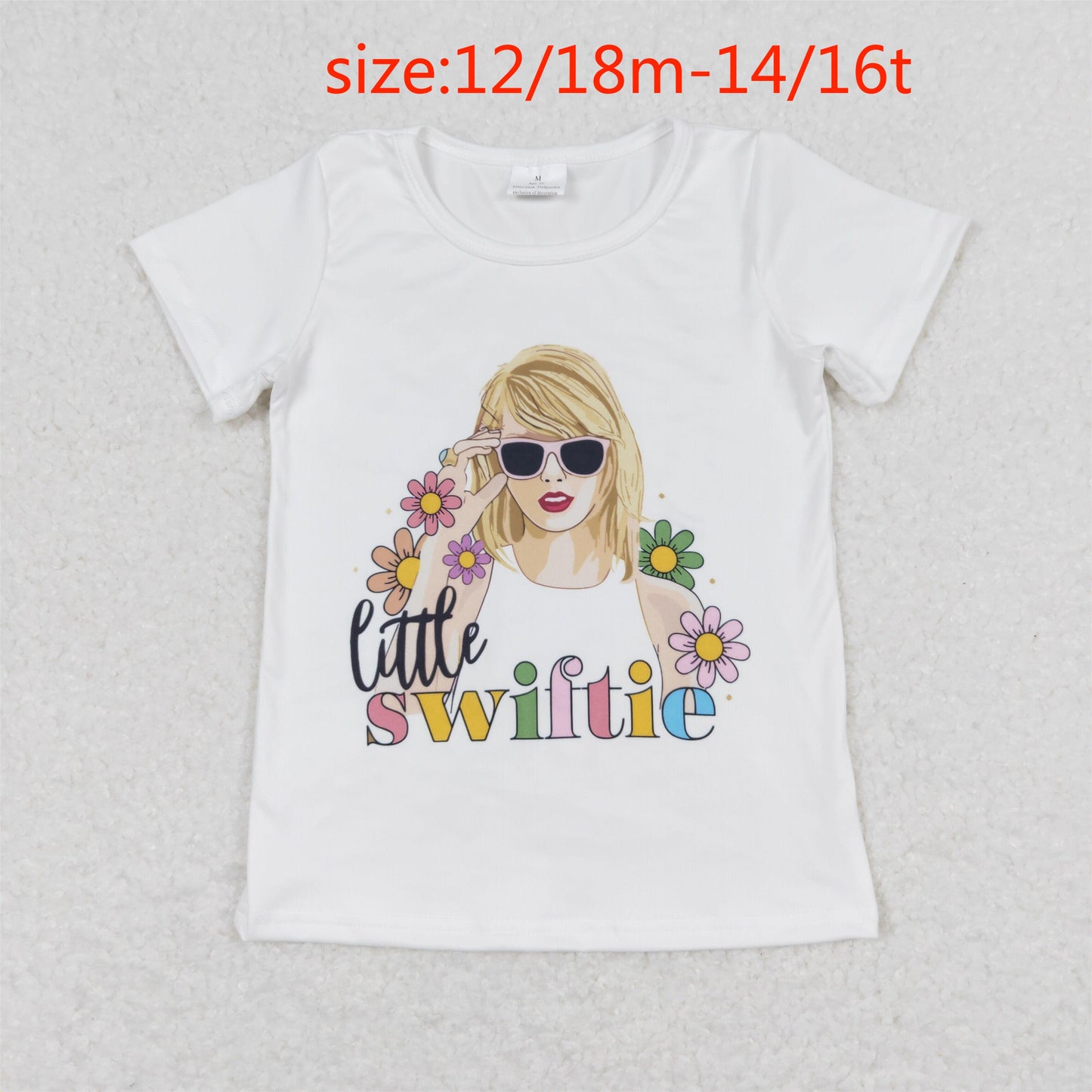 RTS NO MOQ Baby Boys And Girls taylor swift Short Sleeve Top