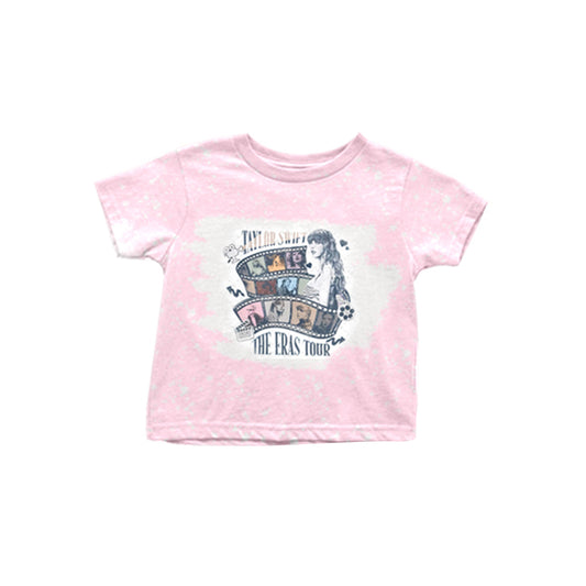 GT0538 pre-order baby clothes pink taylor swift short sleeve summer top