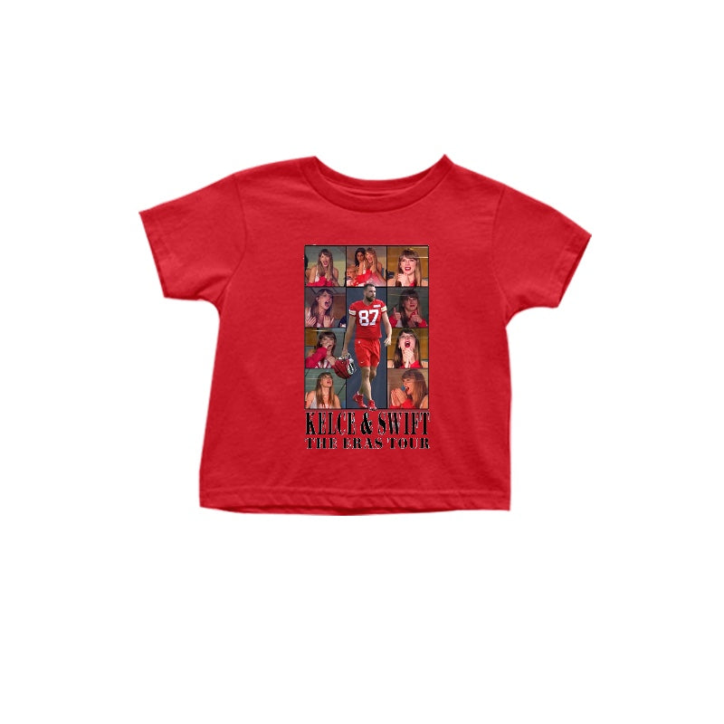 GT0540 pre-order baby clothes red swift short sleeve summer top