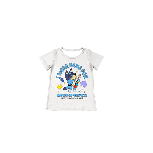 GT0586 no moq pre-order baby girl clothes cartoon dog girl summer tshirt-2024.5.16