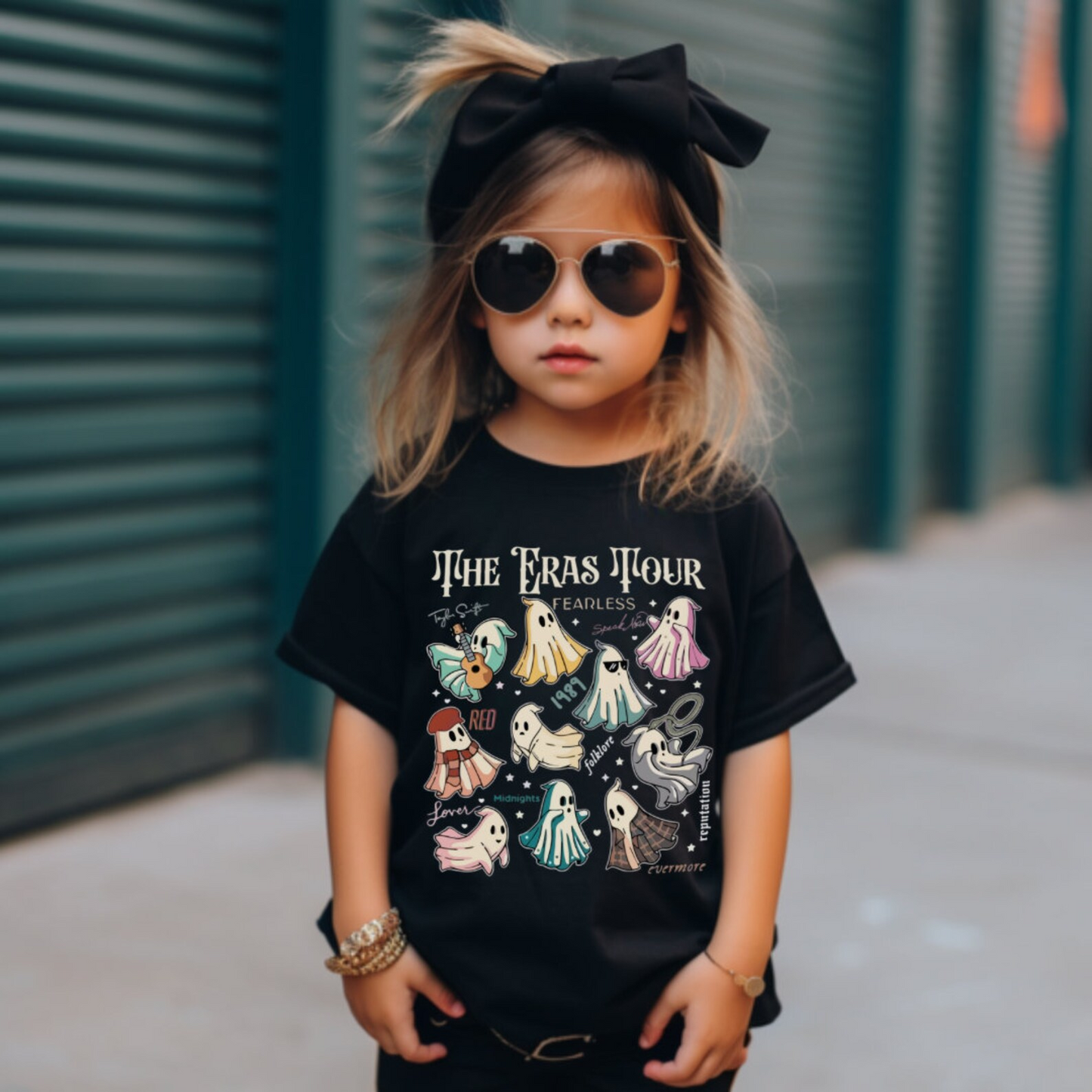 GT0587 no moq pre-order baby girl clothes ghost girl halloween tshirt-2024.5.16