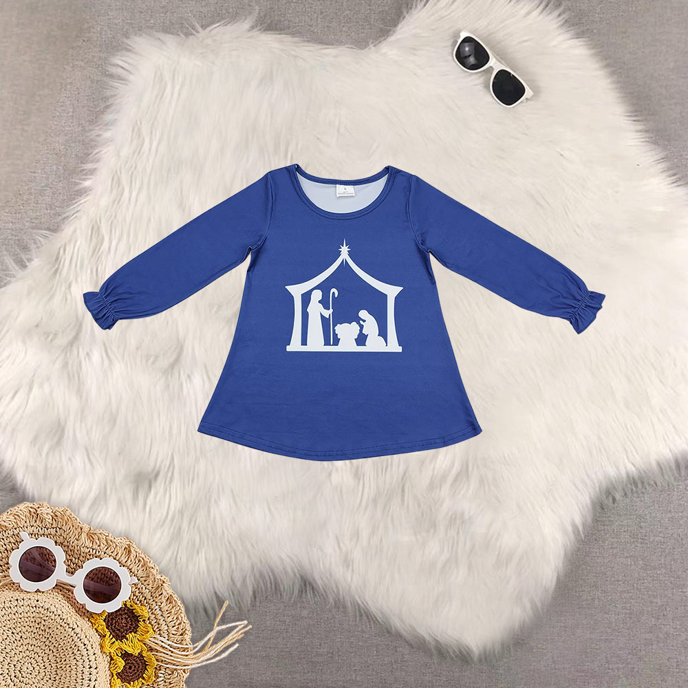 RTS NO MOQ Sibling Baby girls boys Christmas long-sleeved trousers suit & top