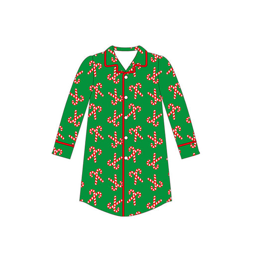 no moq GT0646 adult women clothes adult Christmas green long sleeve summer top-2024.7.9