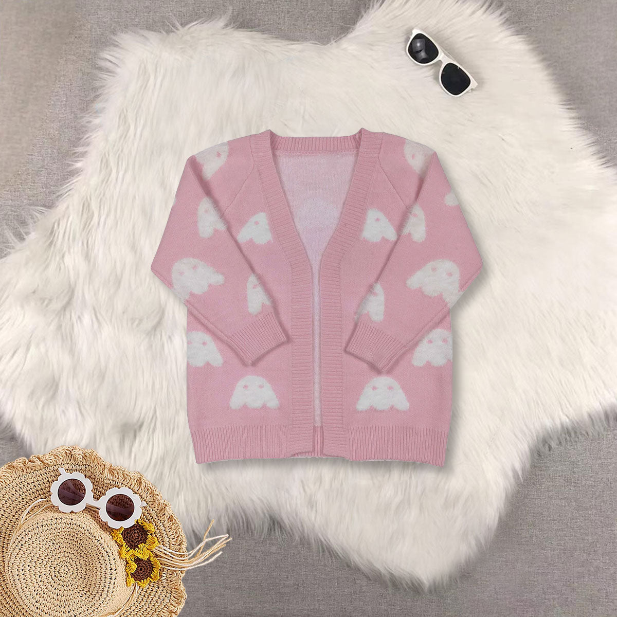 RTS NO MOQ Sibling baby girls clothes Halloween Sweater High quality sweater fabric in stock