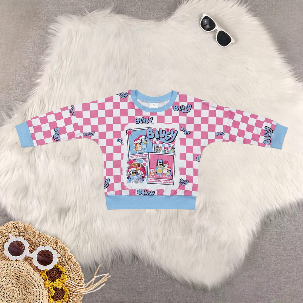 RTS NO MOQ Sibling Baby girls Christmas cartoon long-sleeved trousers suit & rompers & top