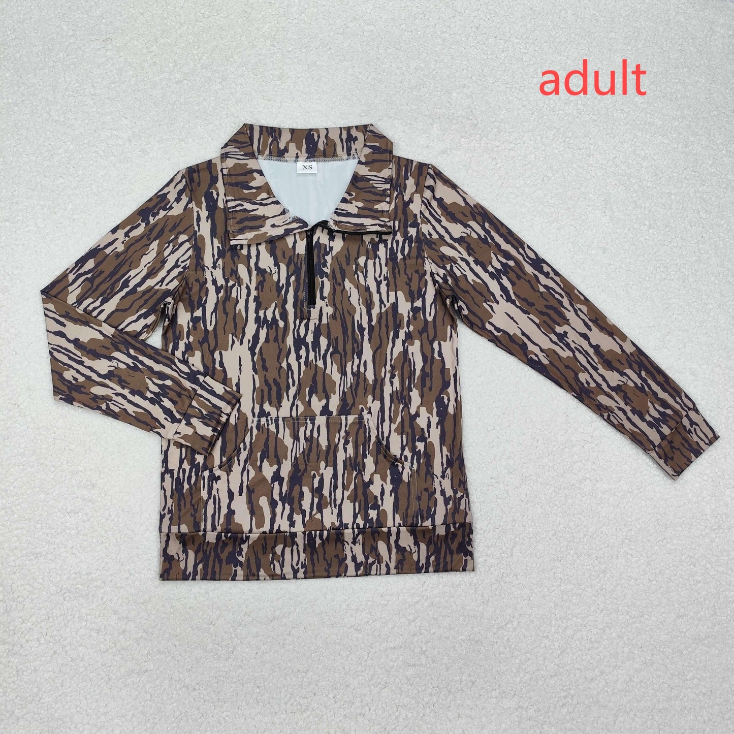 RTS NO MOQ Adults clothes camouflage long sleve top