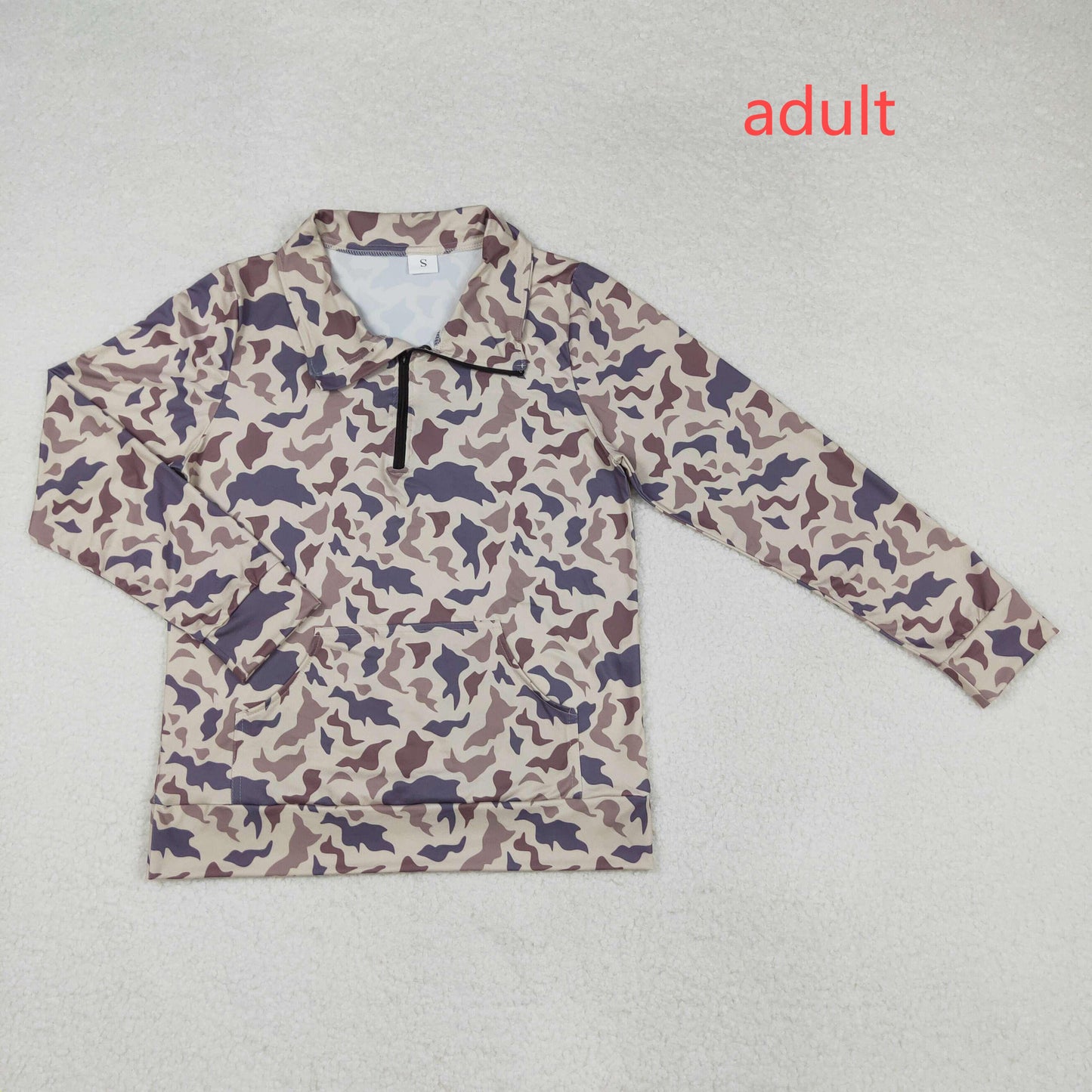 RTS NO MOQ Summer Clothes Adult Camouflage Long leeve Tops