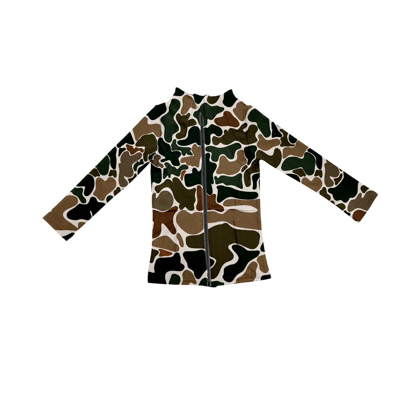 No moq GT0851 pre-order toddler girls clothes yoga camouflage long Sleeve Top 2024.10.10