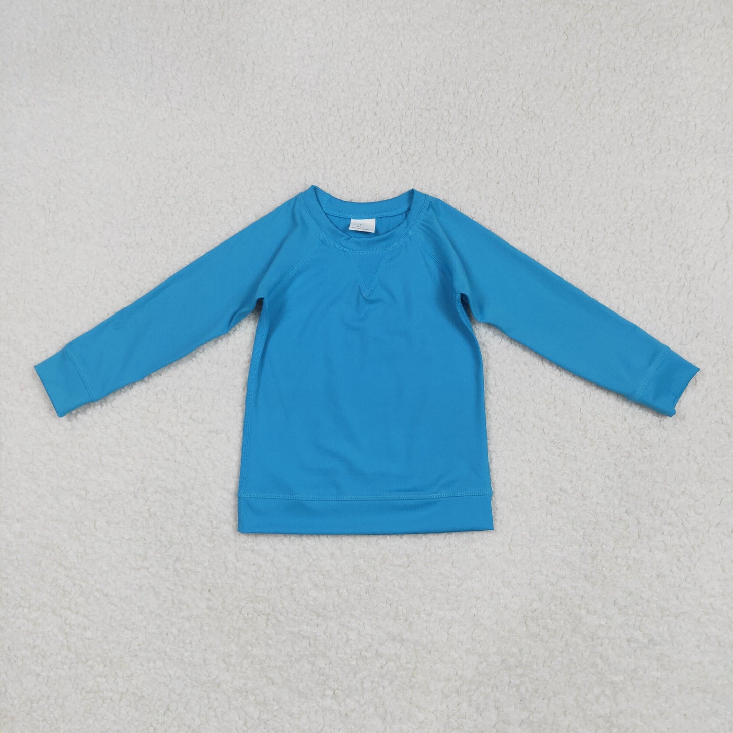 RTS NO MOQ GT0969 Pure sky blue yoga long-sleeved top
