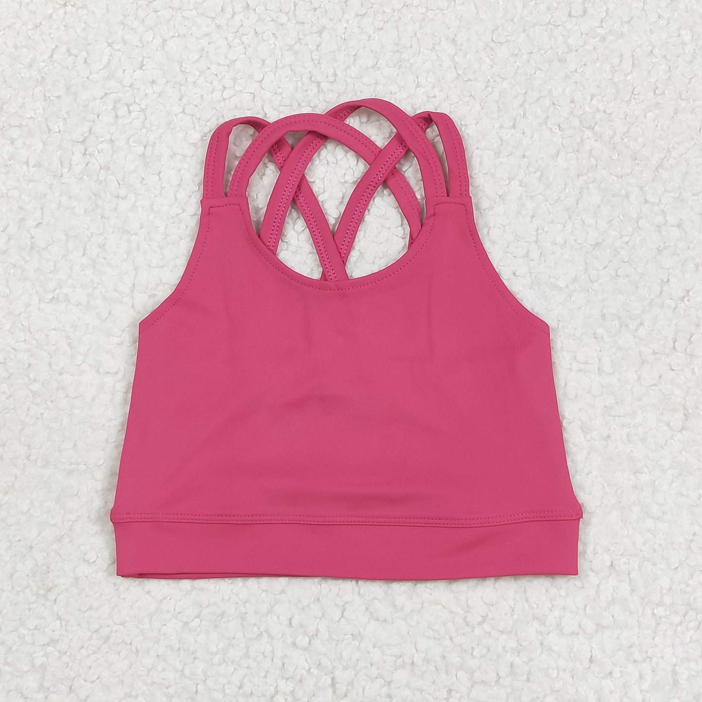 RTS NO MOQ GT1010 Pure rose red camisole yoga top