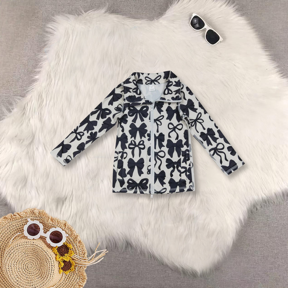 RTS NO MOQ Sibling baby Girls Boys bow short sleeve pants sets and rompers and yoga top Clothes