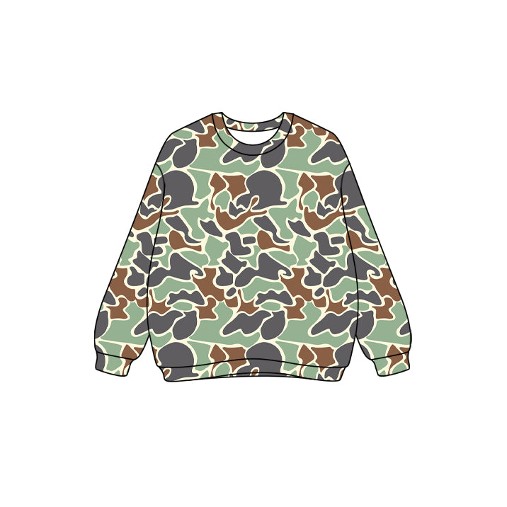 (Pre Order) No moq GT1125 Pre-order adult clothes camouflage long sleeve tops-25.7.23