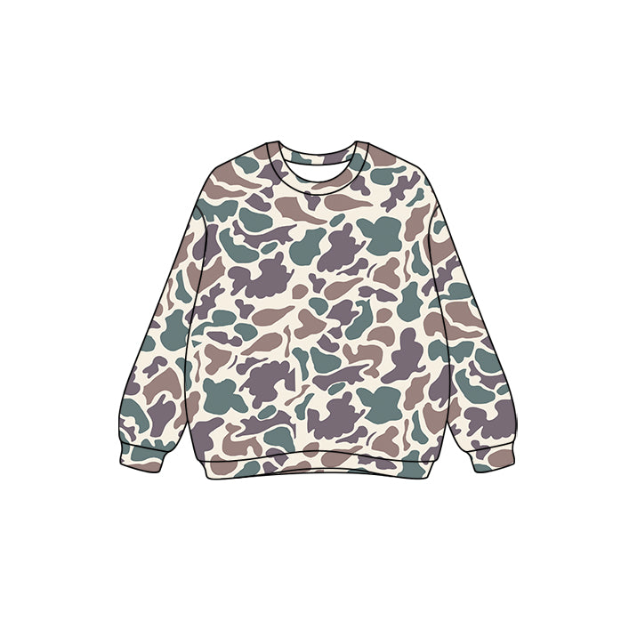 (Pre Order) No moq GT1126 Pre-order adult clothes camouflage long sleeve tops-25.7.23