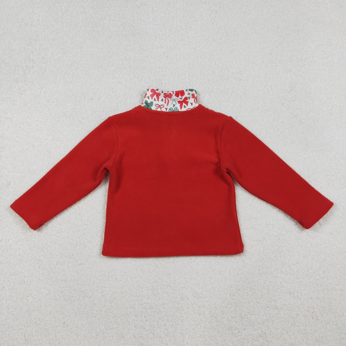 RTS NO MOQ Sibling Baby girl boy clothes plush zip-up long-sleeved topa fleece