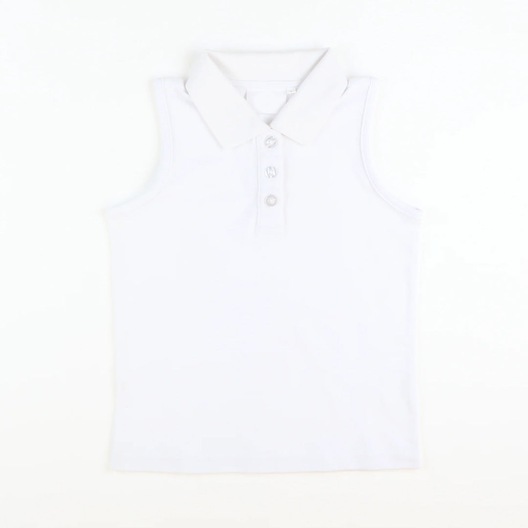 (Pre Order) No moq GT1156 pre-order toddler girl clothes yoga white sleeveless Top -2025.8.11