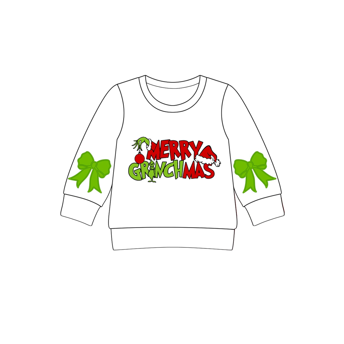 (Pre Order) No moq GT1162 pre-order toddler girl clothes Christmas cartoon long Sleeve Top -2025.8.13