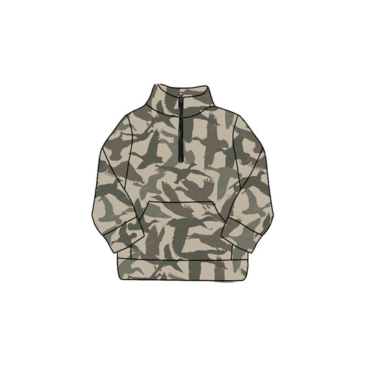 (Pre Order) No moq GT1179 pre-order toddler girl clothes duck yoga long Sleeve Top -2025.8.23