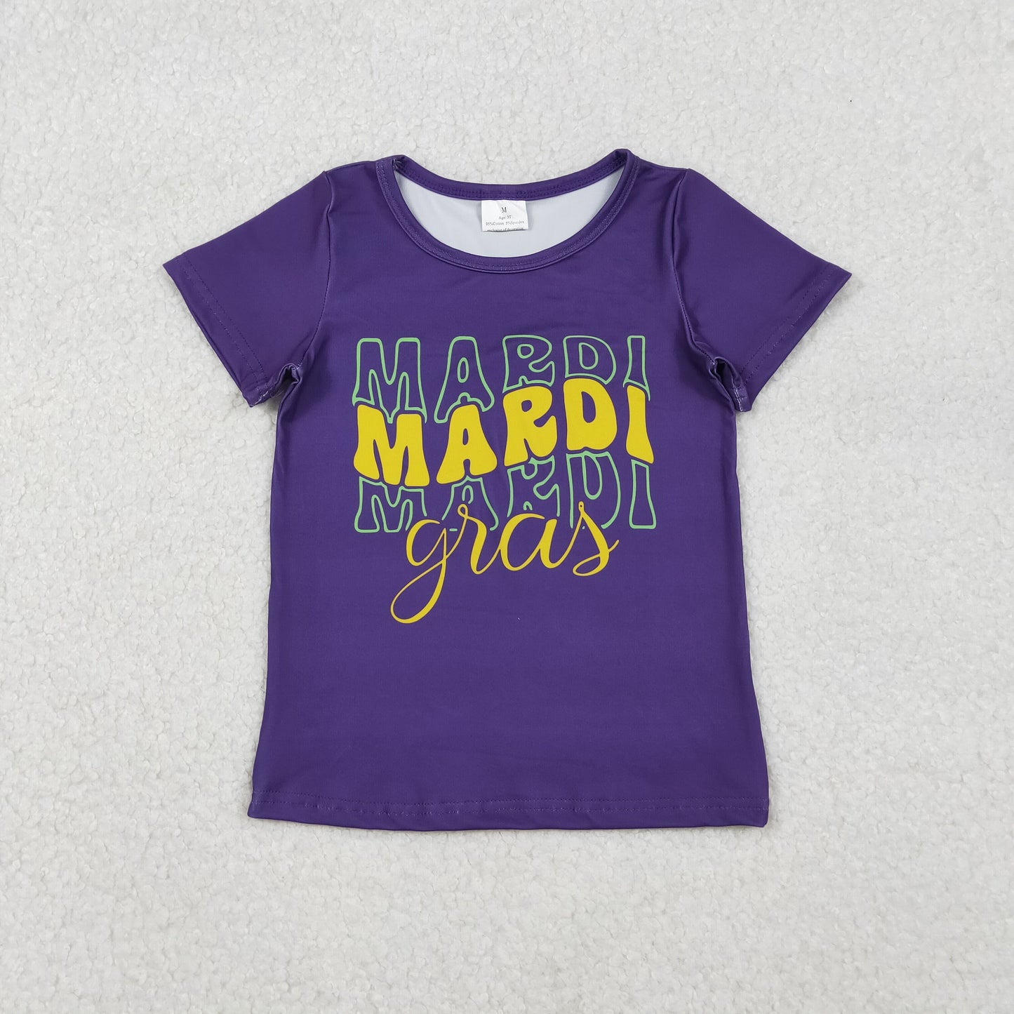 RTS NO MOQ Sibling Baby Girls Mardi Gras Outfit Set and top and pants