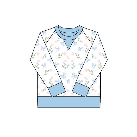 (Pre Order) No moq GT1295 pre-order toddler girl clothes yoga floral long Sleeve Top -2025.9.30