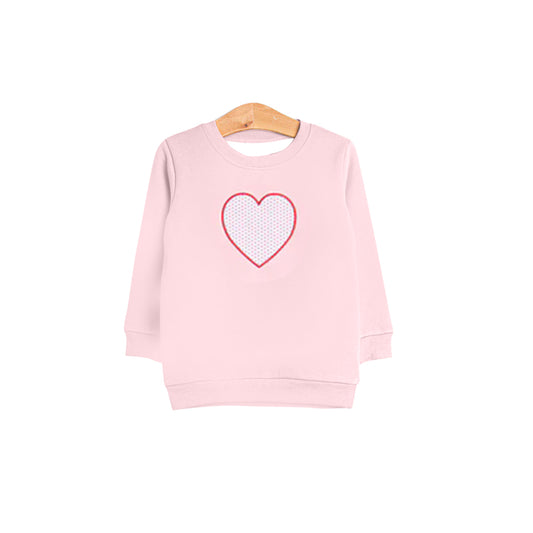 (Pre Order) No moq GT1390 pre-order toddler girl clothes love long Sleeve Top -2025.10.25