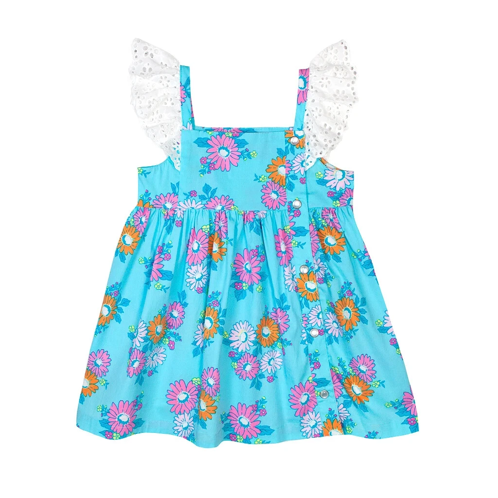 (Pre Order) No moq GT1412 pre-order toddler girl clothes floral flying sleeve Top -2025.11.1