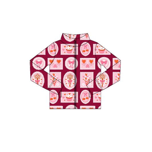 (Pre Order) No moq GT1418 pre-order toddler girl clothes yoga bow love long Sleeve Top -2025.11.3