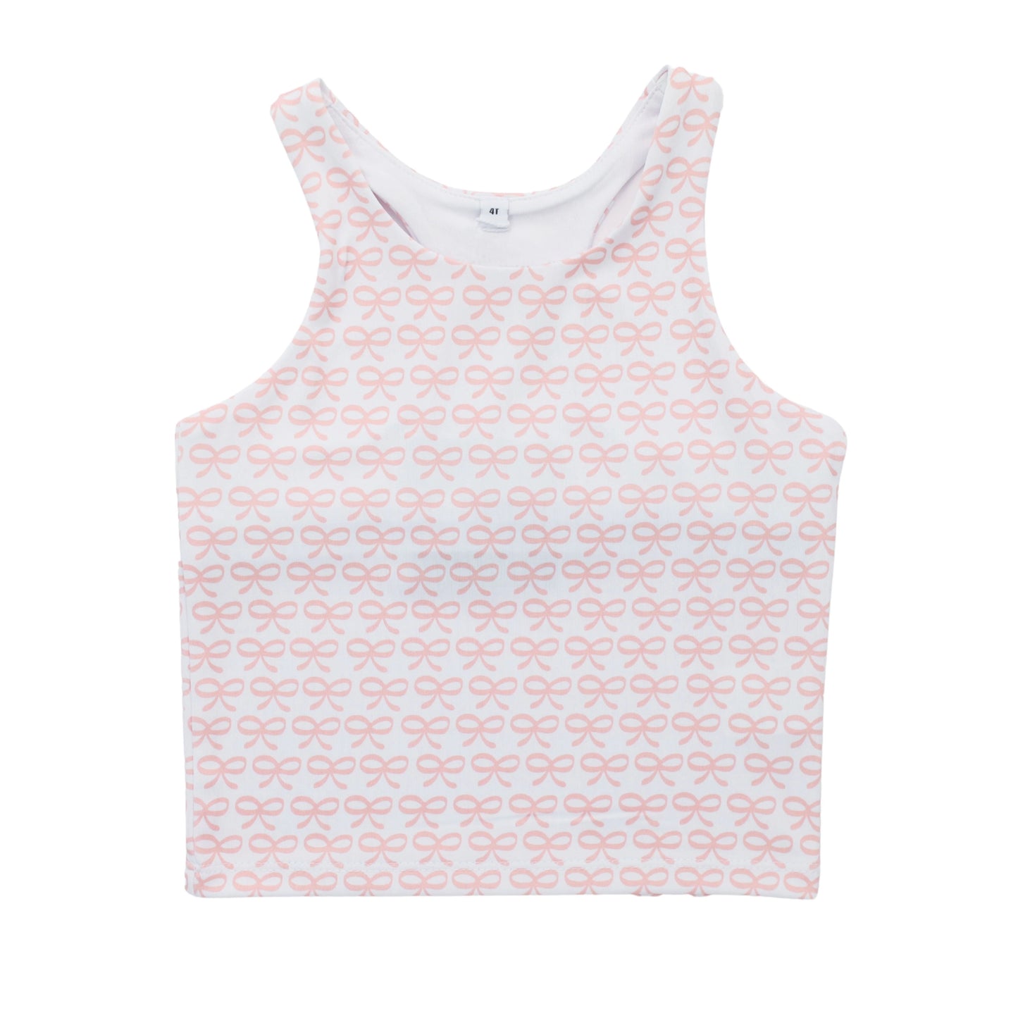 (Pre Order) No moq GT1459 pre-order toddler girl clothes yoga bow sleeveless Top -2025.11.15