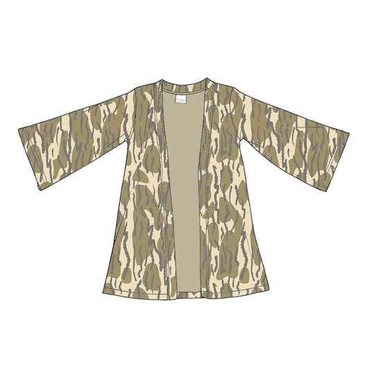 (Pre Order) No moq GT1495 pre-order toddler girl clothes camouflage long Sleeve Cardigan -2025.11.22